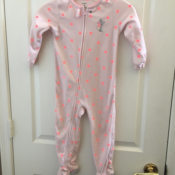 Carter's Other - Little girls carters footed sleeper 3t